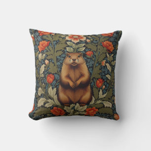 Almofada Elegante Groundhog William Morris Inspirado