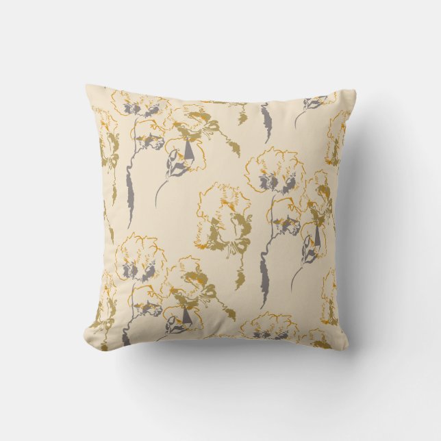 Almofada Elegante Home Decor Doodle floral Art (Frente)