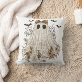 Almofada Elegante Lace Ghost com Arco | Floral Ghost