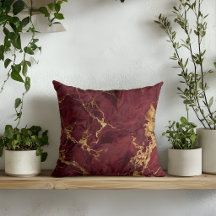 Elegante Luxo Moderno Mármore Dourado Burgundy