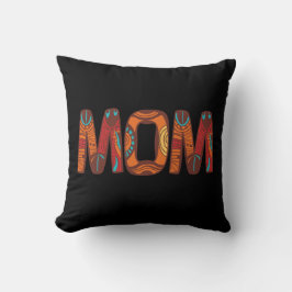 Almofada Elegante mãe negra marrom
