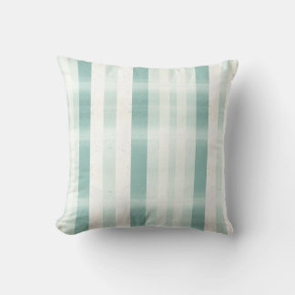 Almofada Elegante Monograma Aquarela Listra Verde Creme