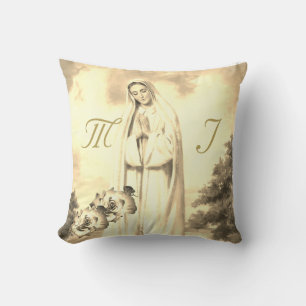 Almofada Elegante monograma com Travesseiro decorativo de R