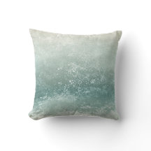 Elegante Monograma Ondas de Aquarela Costeira em A