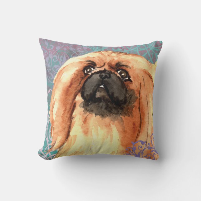 Almofada Elegante Pekingese (Frente)