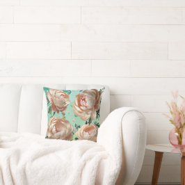 Almofada Elegante Peony Travesseiro decorativo Floral Home 