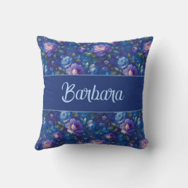 Almofada Elegante Personalizado Estiloso Romântico Floral C