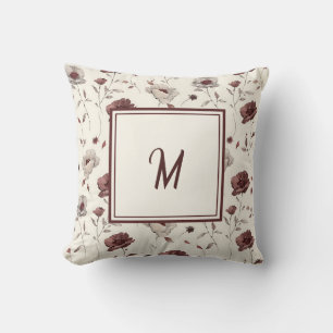 Almofada Elegante Personalizado Estiloso Romântico Floral C