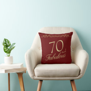 Almofada Elegante Red 70 e Fabuloso 70 Birthday