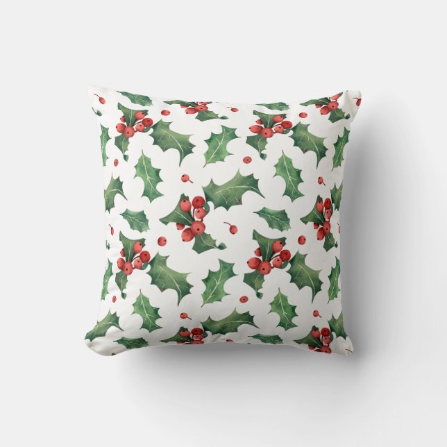 Almofada Elegante Red Berry Natal (Frente)