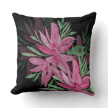 Elegante Rosa e Preto Boho Floral Aquarela