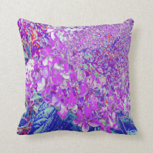 Almofada Elegante Roxo e Blue Limelight Hydrangea