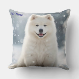 Almofada Elegante Samoyed Personalizado