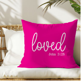 Almofada Elegante Travesseiro decorativo de citação amada c