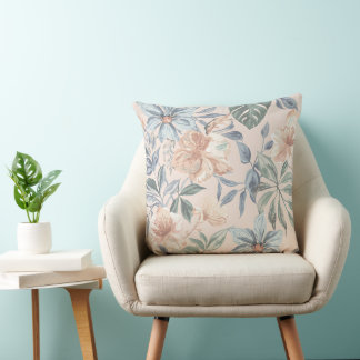 Almofada Elegante Travesseiro decorativo Floral - Pastel Bo
