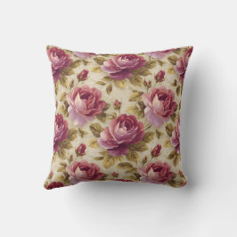 Almofada Elegante Vintage Estiloso Romântico Floral Chic