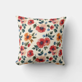 Almofada Elegante Vintage Estiloso Romântico Floral Chic