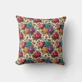 Almofada Elegante Vintage Estiloso Romântico Floral Chic