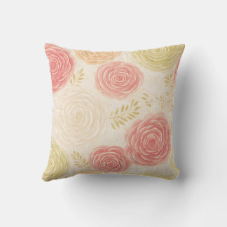 Almofada Elegante Vintage Estiloso Romântico Floral Chic