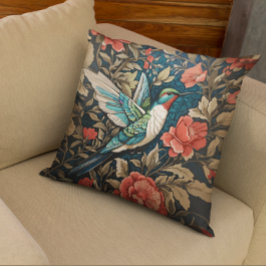 Almofada Elegante voador Hummingbird William Morris Inspira