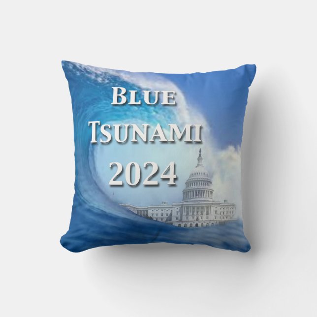 Almofada Eleições 2024 no tsunami (Frente)