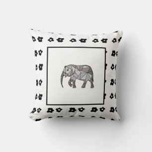 Almofada Elephant Modern Birn Baby Boy for Kids Black