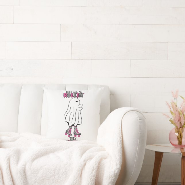 Almofada Eles veem-me a rodar... eles esperam um fantasma r (Sofá)