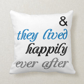 Almofada Eles Viveram Feliz Sempre Após O Travesseiro