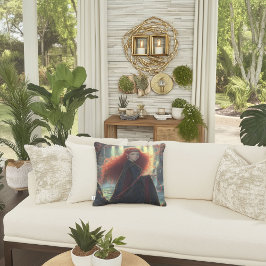 Almofada Elfo Místico numa Floresta Fantástica