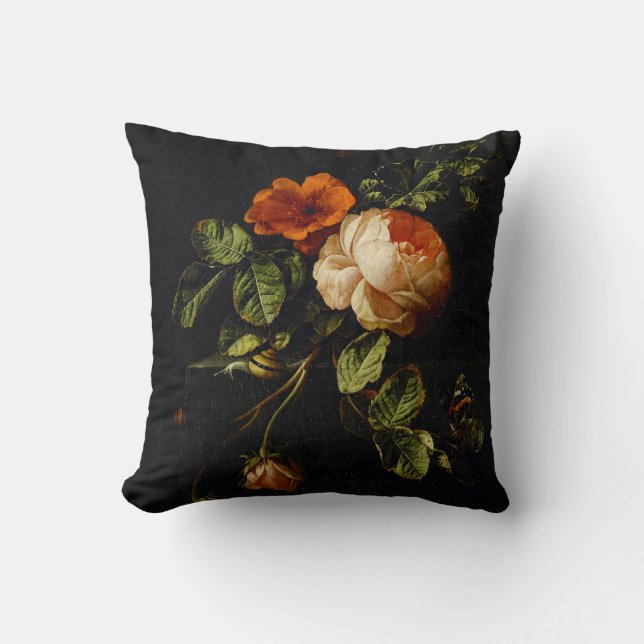 Almofada Elias van den Broeck, A Vida Estática com Rosas (Frente)