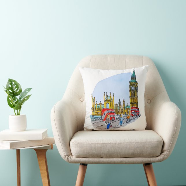 Almofada Elizabeth Tower, aka Big Ben (Cadeira)