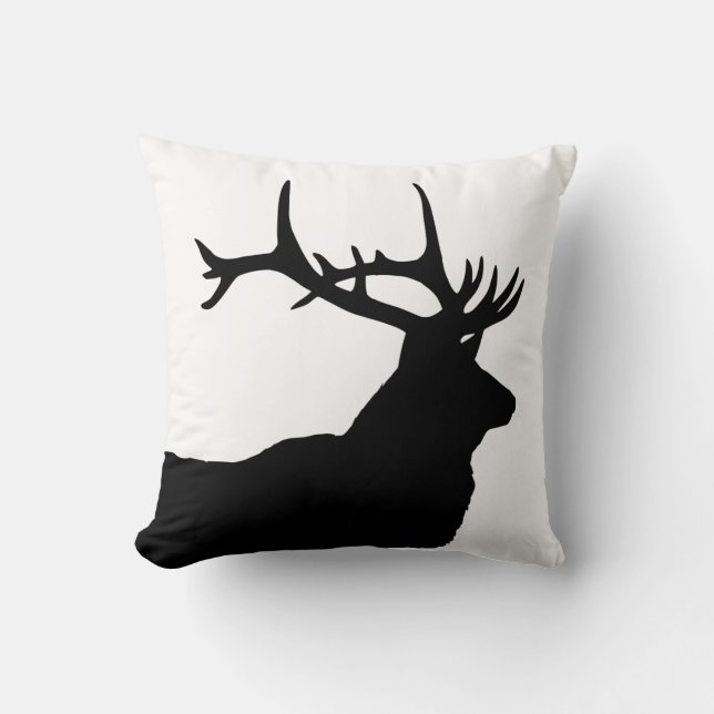 Almofada Elk Head Silhouette (Frente)