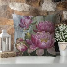 Ellis Rowan Pink Water Lily Vintage Flowers