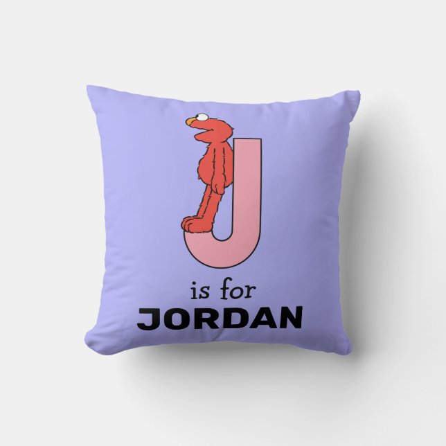 Almofada Elmo Alfabeto | J Pink (Frente)