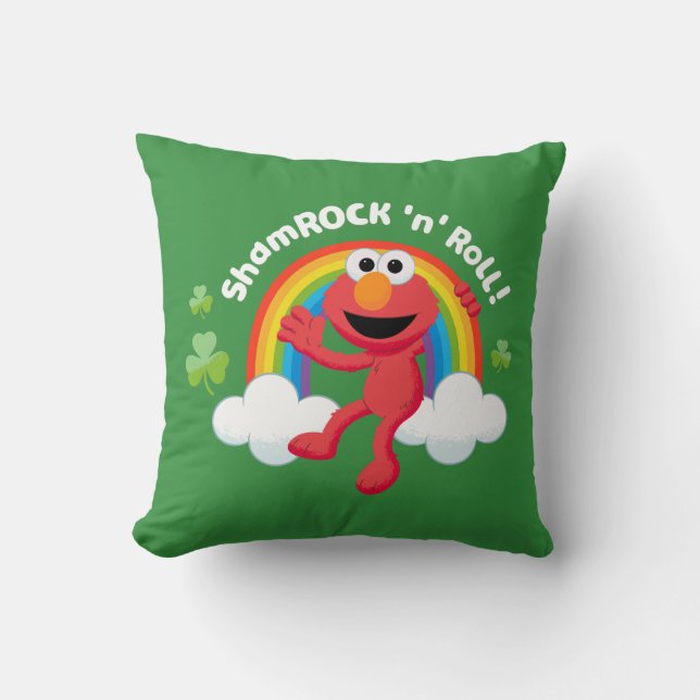 Almofada Elmo | Shamrock 'n' Roll Rainbow (Frente)