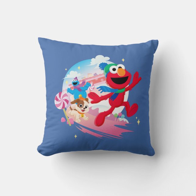 Almofada Elmo, Tango e Cookie Monster | O Melhor Natal de S (Frente)