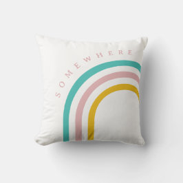Almofada Em algum lugar sobre o arco-íris