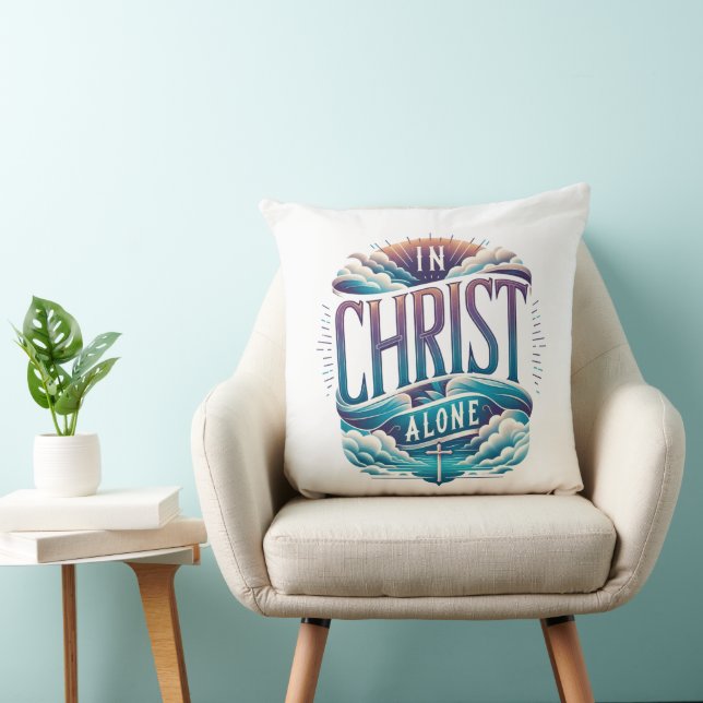 Almofada Em Cristo Sozinha (Cadeira)