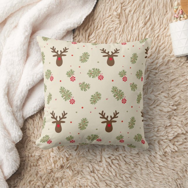 Almofada em forma de grão com pínus e Rudolph (Cobertor)