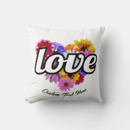 Almofada Em Sangue - Buquê Floral Com Forma De Coração De A