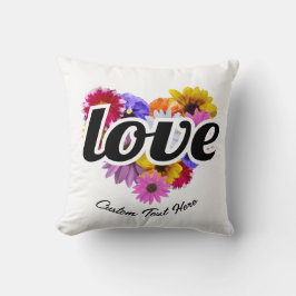 Almofada Em Sangue - Buquê Floral Com Forma De Coração De A