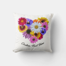 Almofada Em Sangue - Buquê Floral Em Forma De Coração