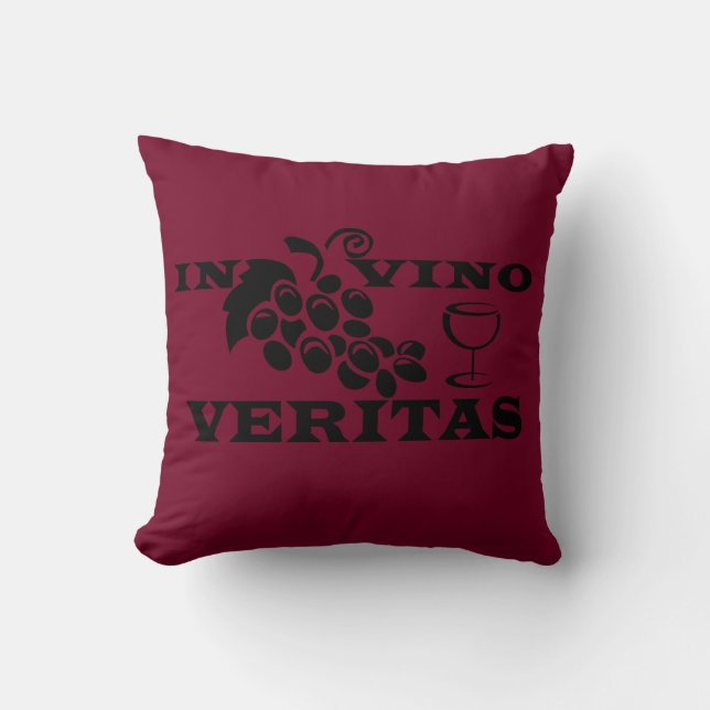 Almofada Em vino veritas (Frente)