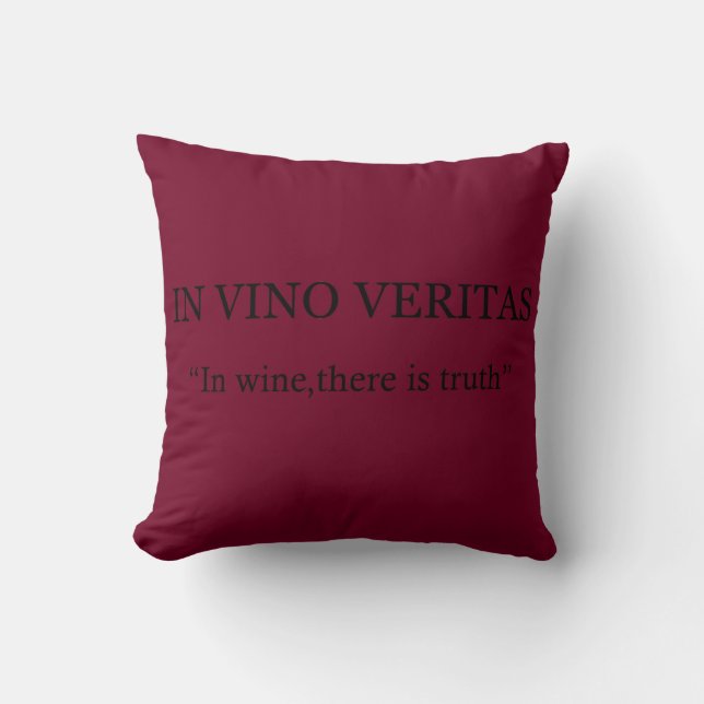 Almofada Em vino veritas (Frente)