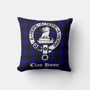 Almofada Emblema de Cima do Clã e Tartan