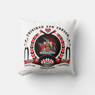 Almofada Emblema do Orgulho Nacional de Trinidad e Tobago e
