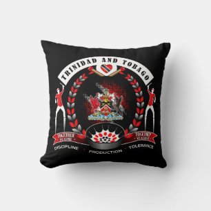 Almofada Emblema do Orgulho Nacional de Trinidad e Tobago e