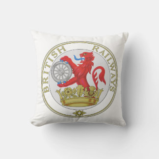 Almofada emblema redondo do leão das Ferrovias Britânicas v