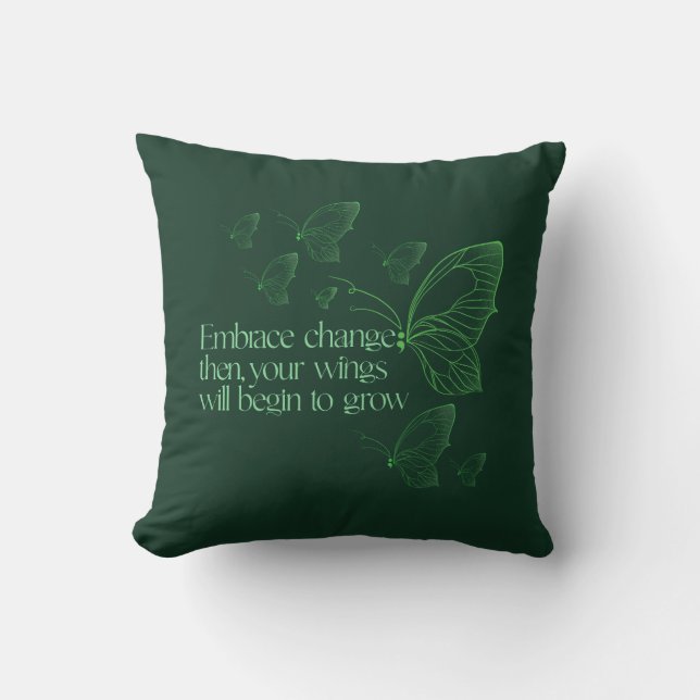 Almofada Embrace Change Throw Pillow (Frente)