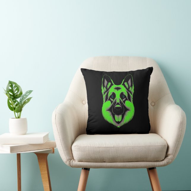 Almofada Emerald Gaze German Shepherd  (Cadeira)
